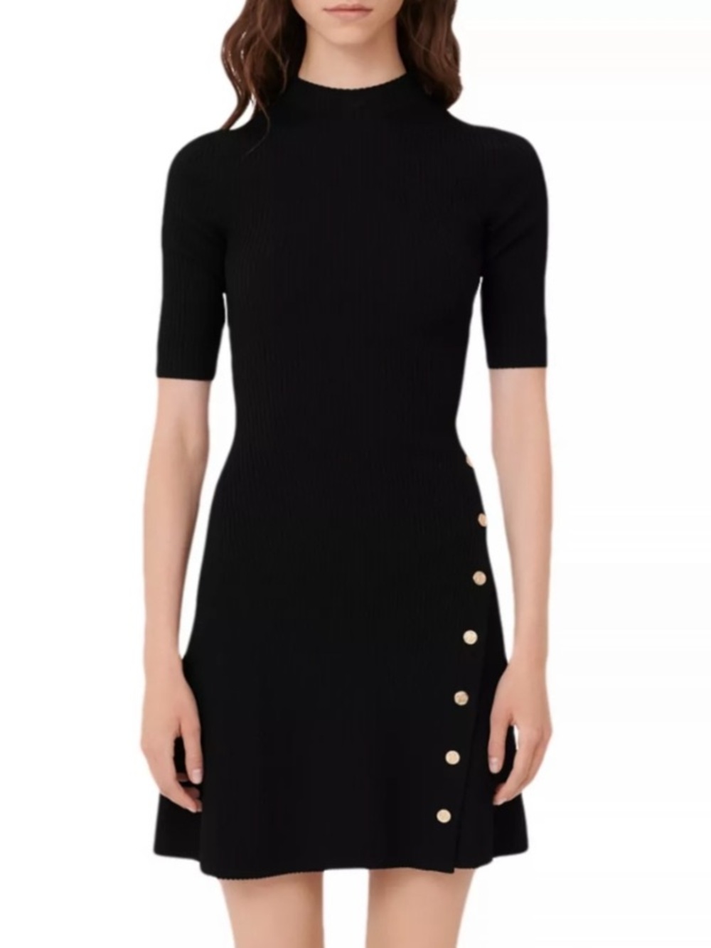 Maje Rosea Stretch Knit Mini Dress